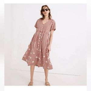 Madewell Gingham Daisy Dress